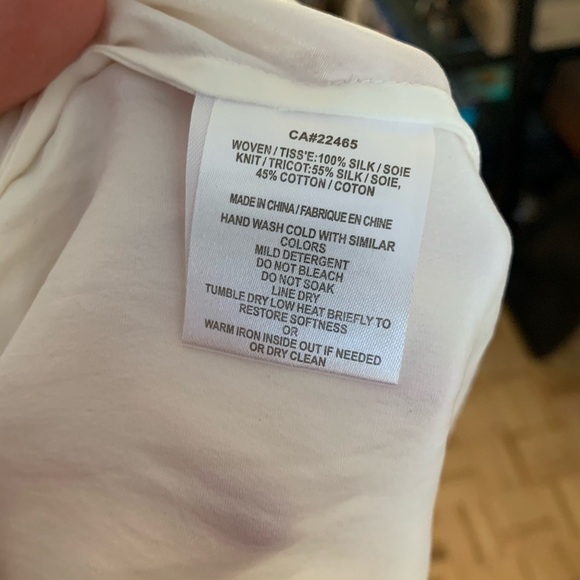 Silk white top - Picture 7 of 7